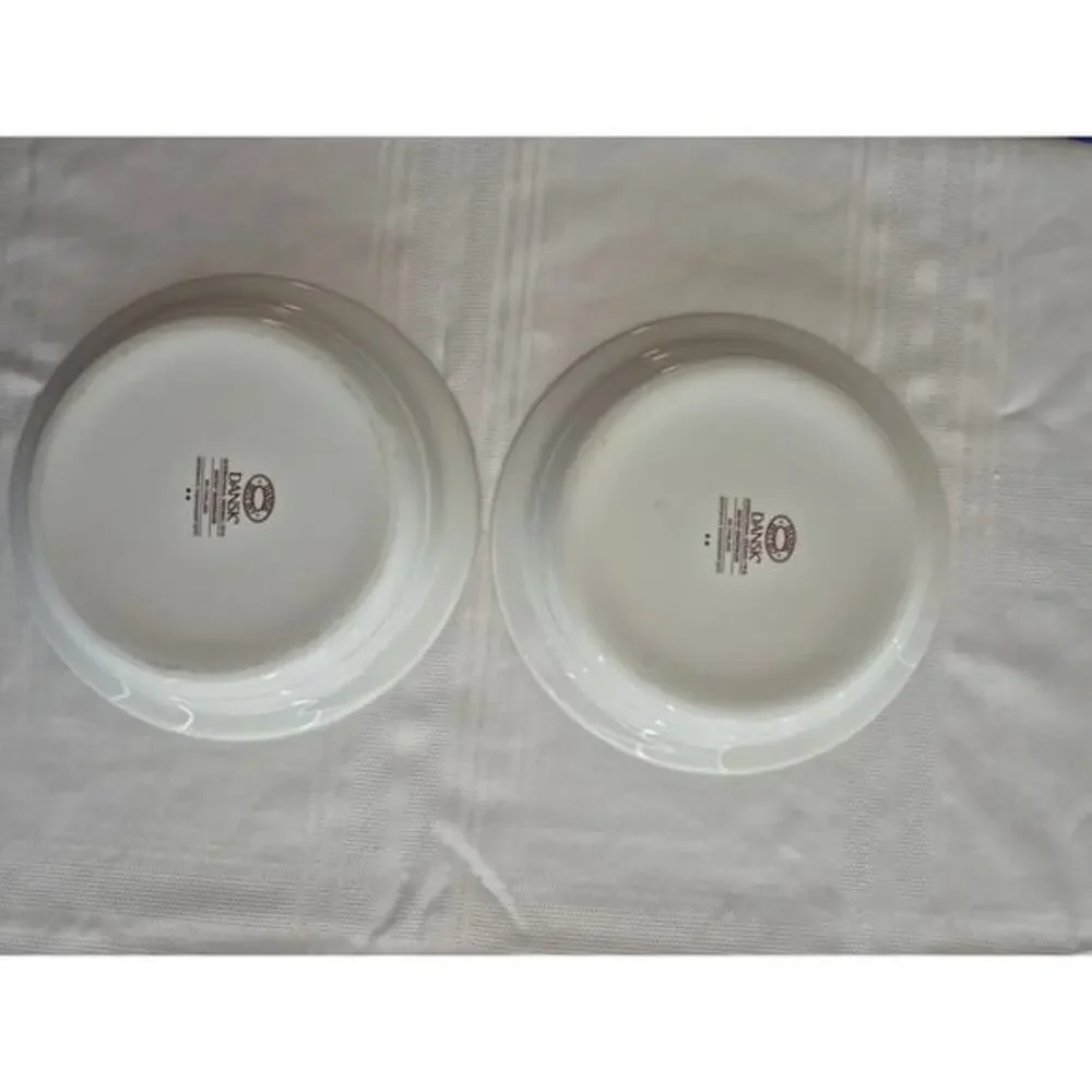 Vintage‎ Dansk Bistro Bisserup White Bowls Set 2 Made in Thailand Cottage core